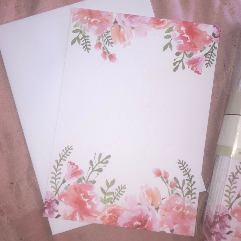 FULL BIX (40) 5X7 FLORAL BLANKS. PERFECT TY NOTES!!